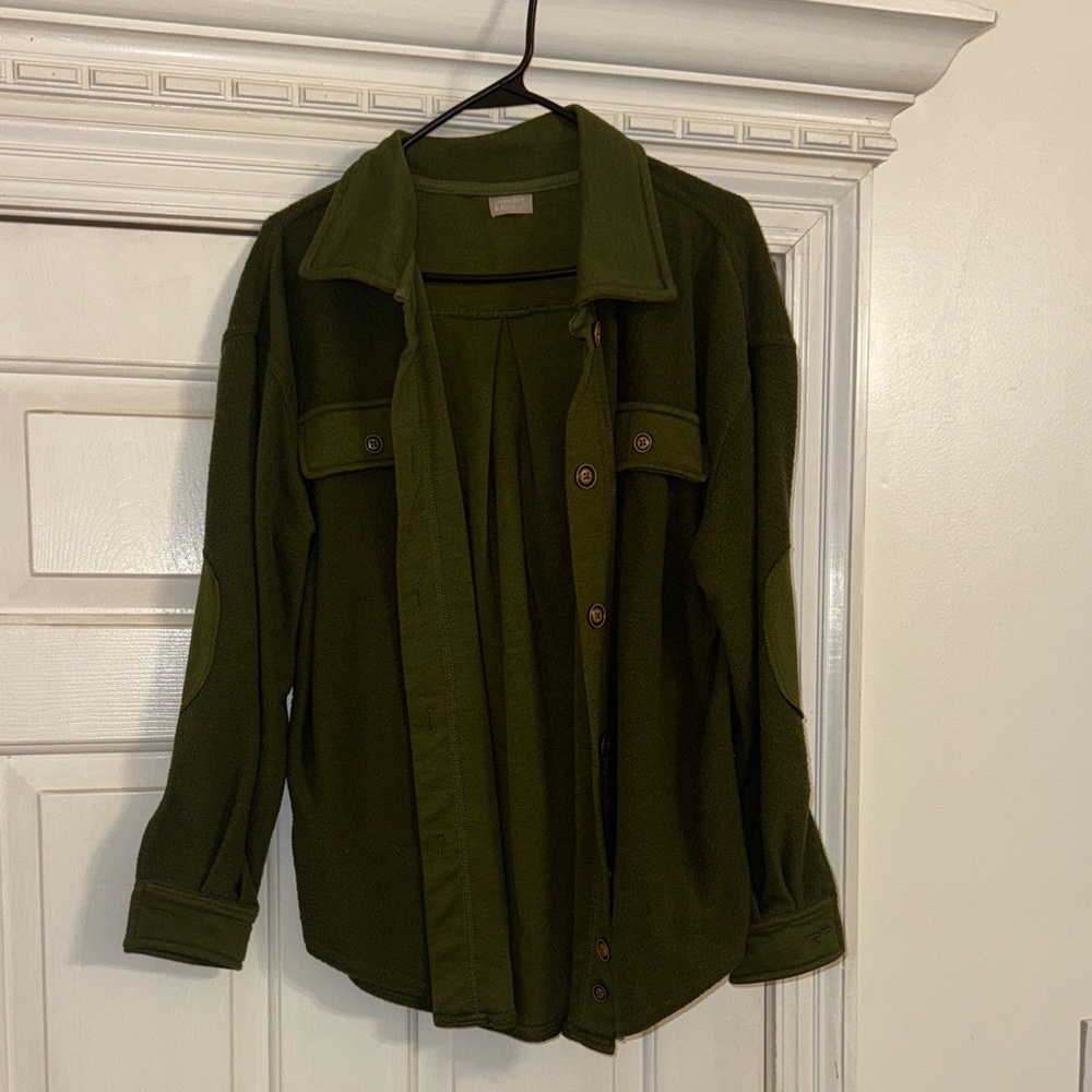 Summer & Rose Olive Button Down Shirt